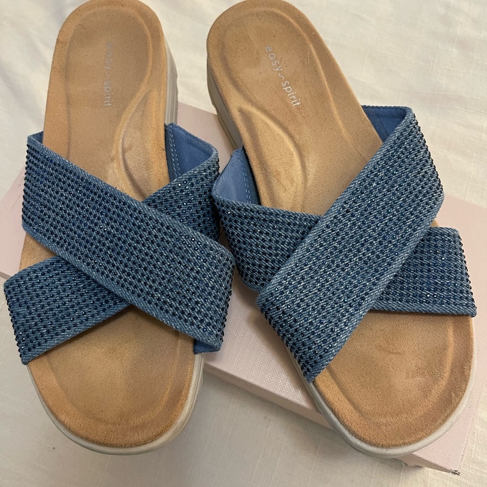 Easy Spirit Women's Blue Sandals